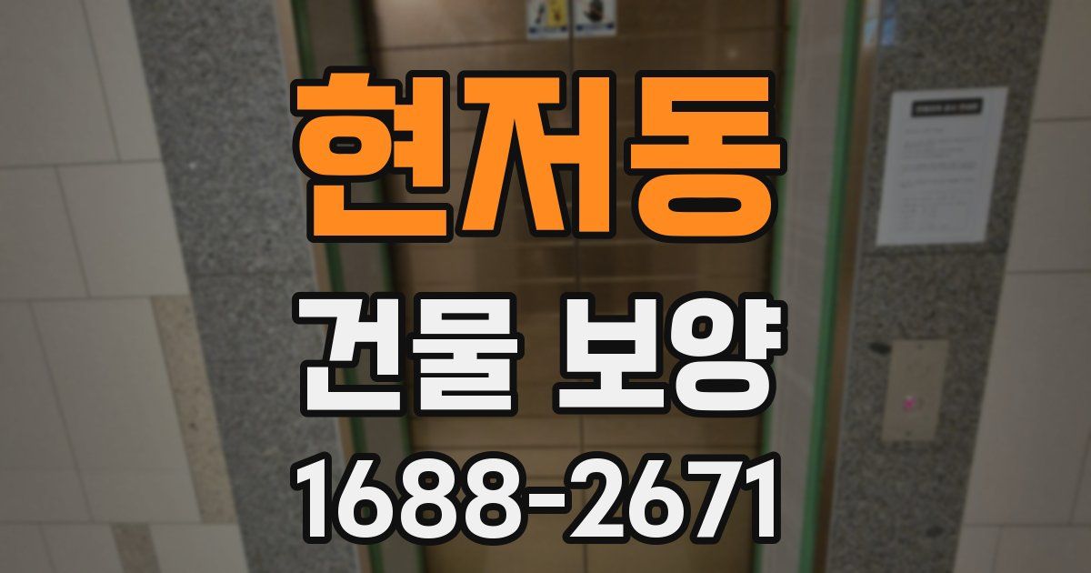 현저동 건물 보양