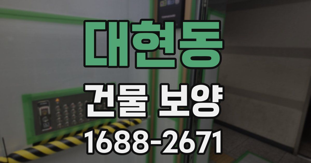 대현동 건물 보양