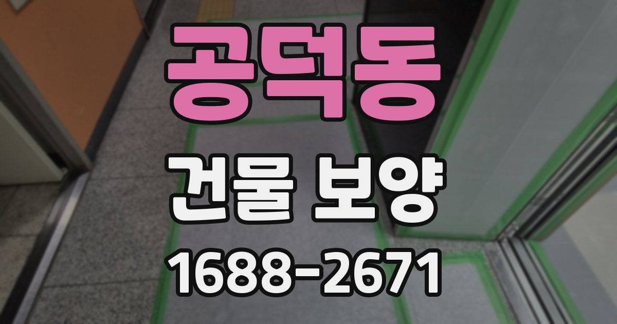 공덕동 건물 보양