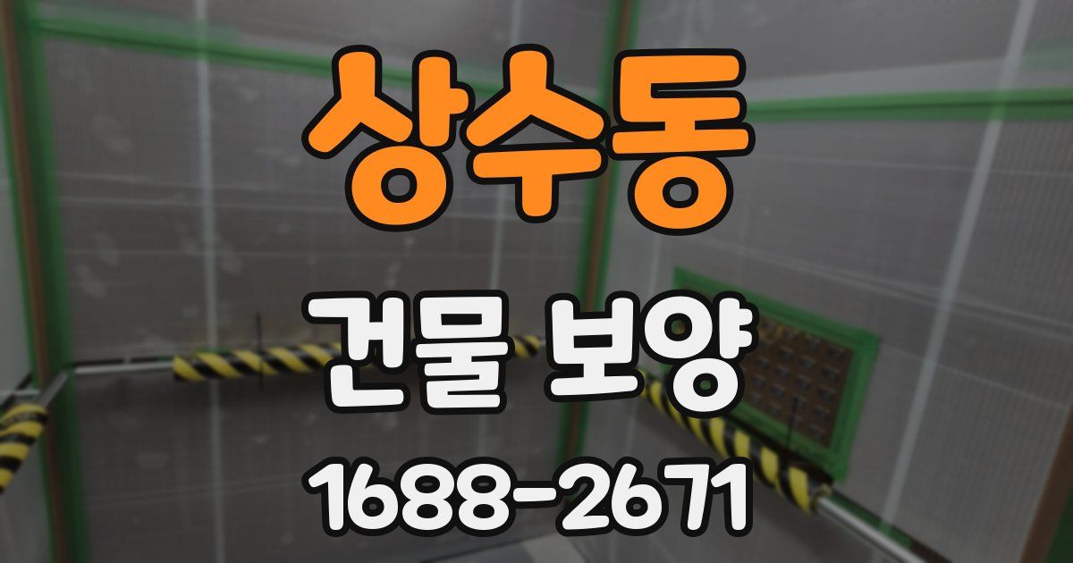 상수동 건물 보양