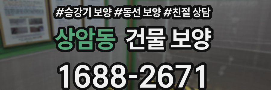 상암동 건물 보양