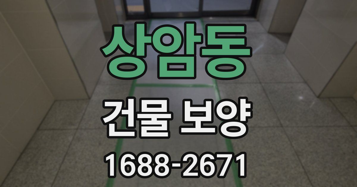 상암동 건물 보양