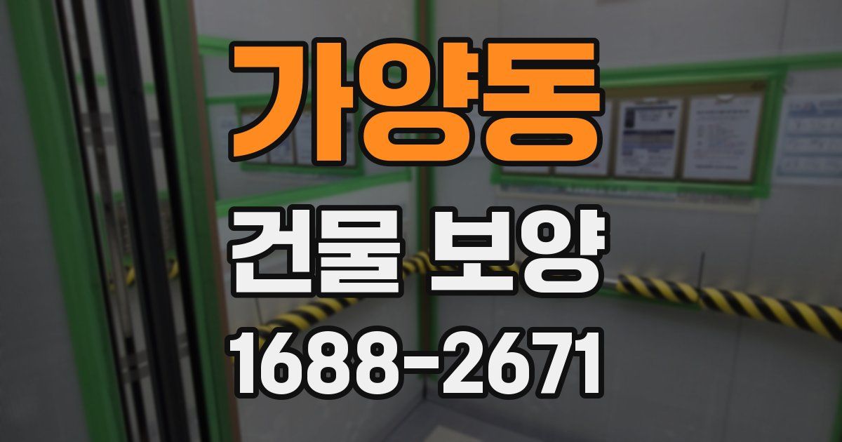 가양동 건물 보양