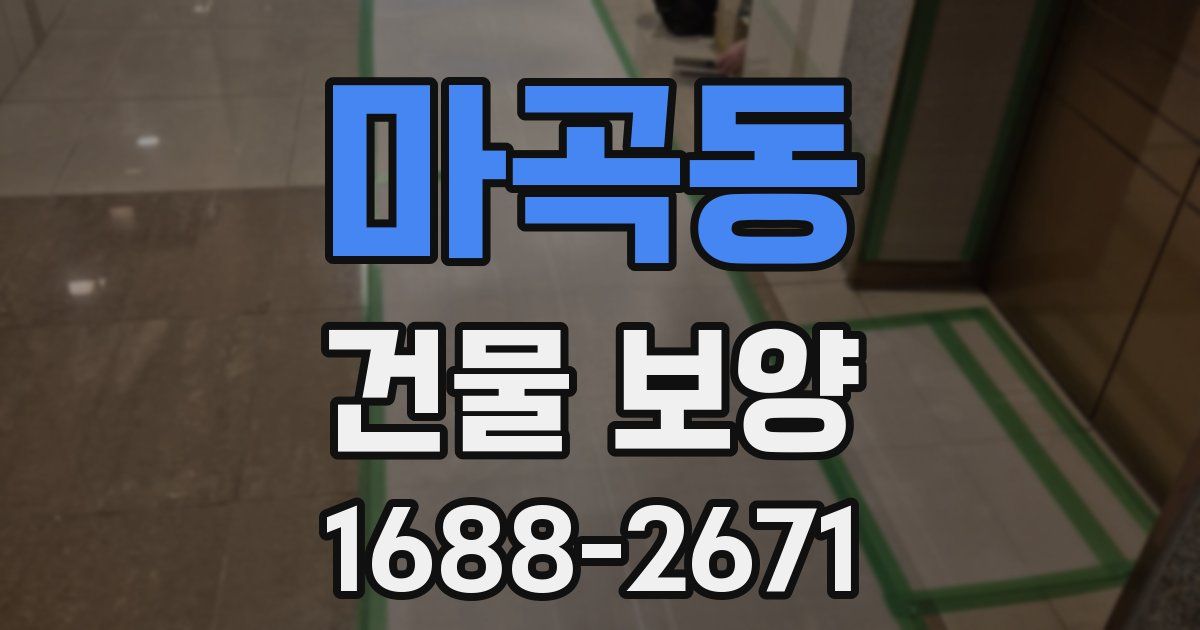 마곡동 건물 보양