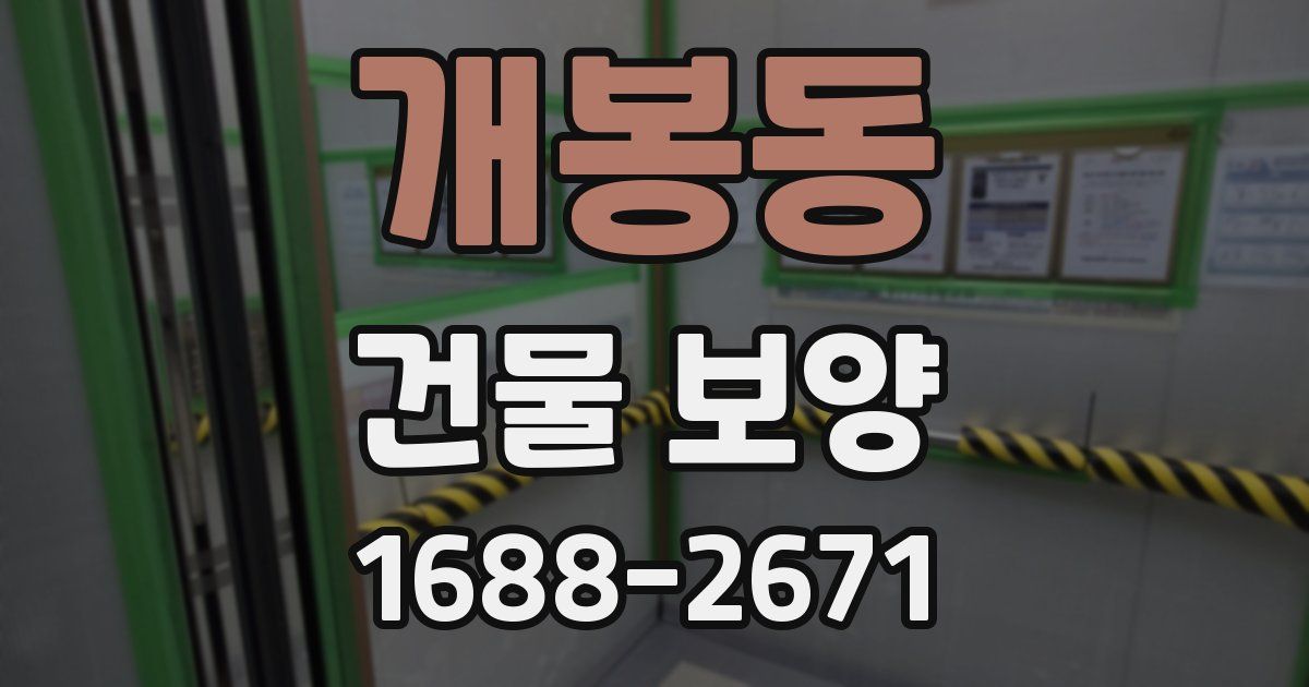 개봉동 건물 보양