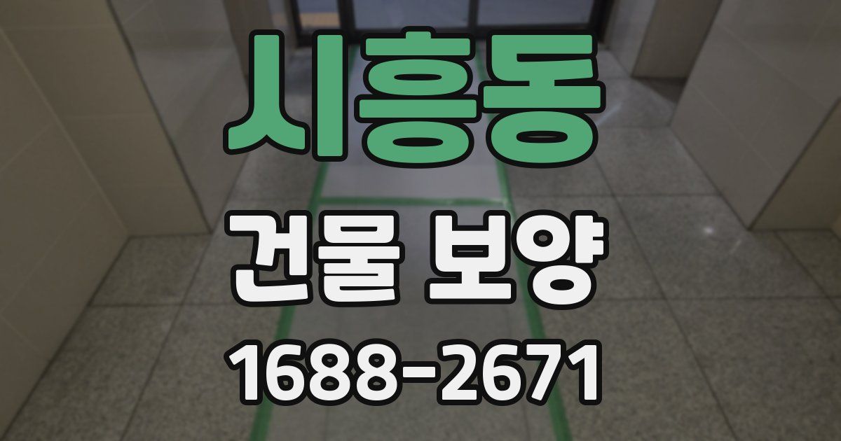 시흥동 건물 보양