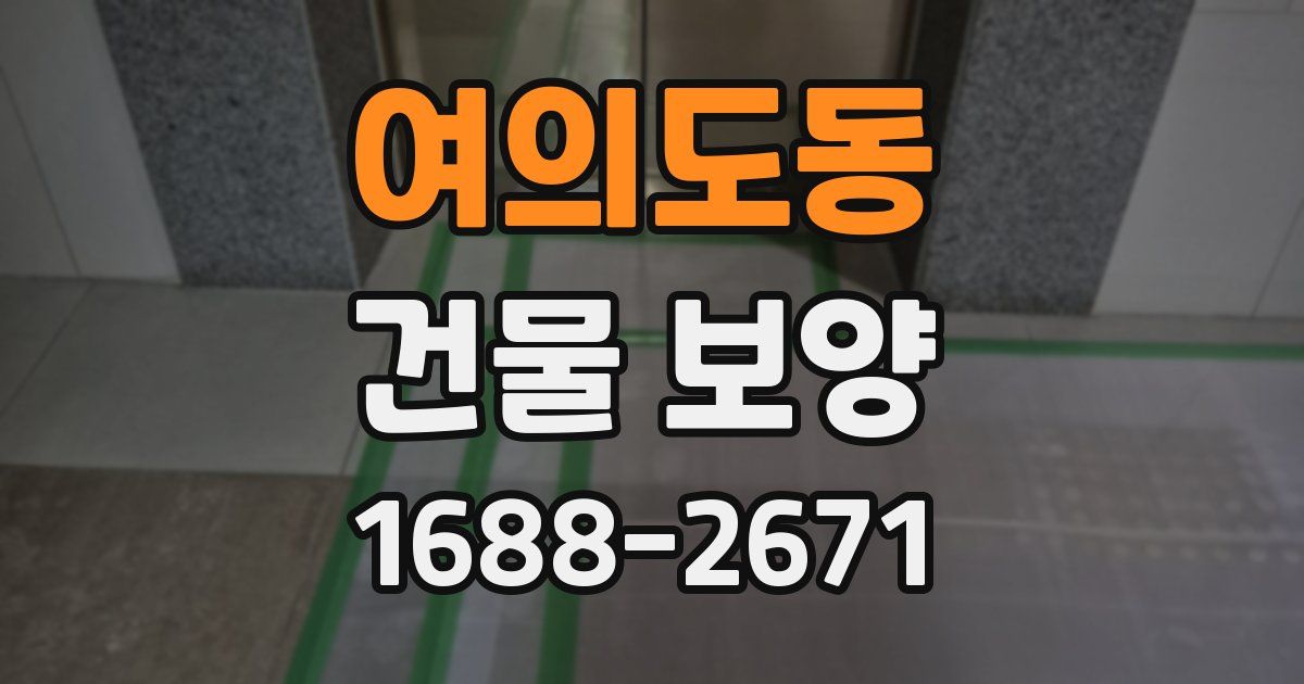 여의도동 건물 보양