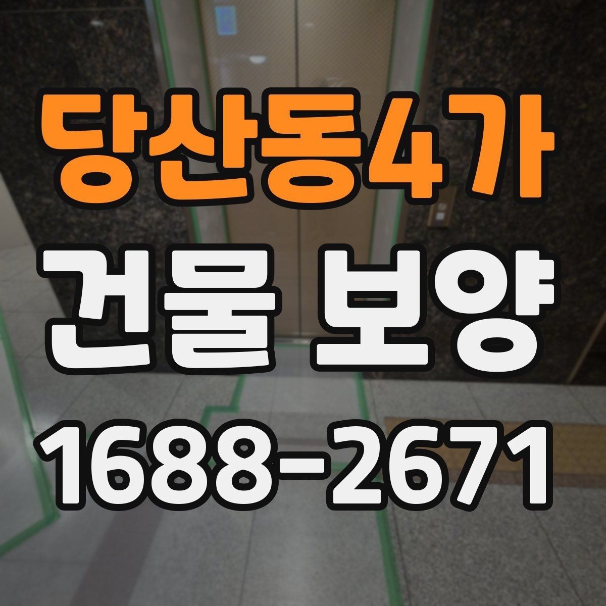 당산동4가 건물 보양 시공 전 현장 상태 확인법