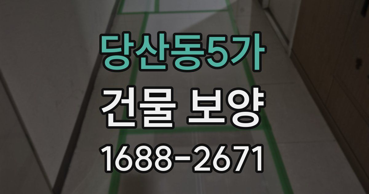 당산동5가 건물 보양