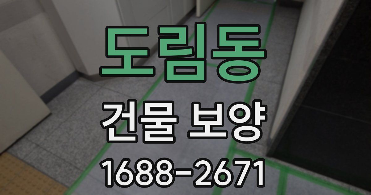 도림동 건물 보양