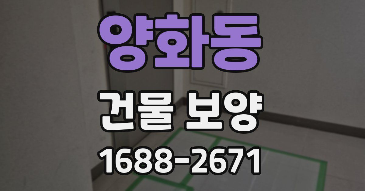 양화동 건물 보양