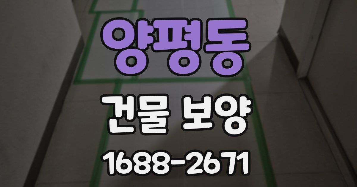 양평동 건물 보양