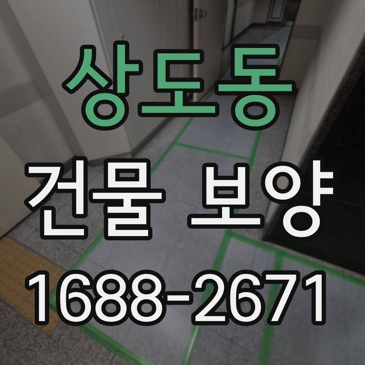 상도동 건물 보양 작업의 품질 차이를 만드는 요소