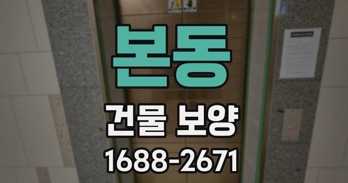 본동 건물 보양
