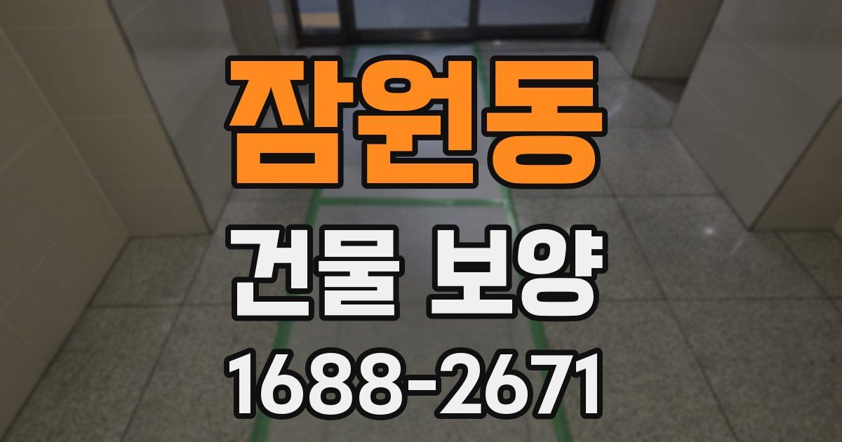 잠원동 건물 보양