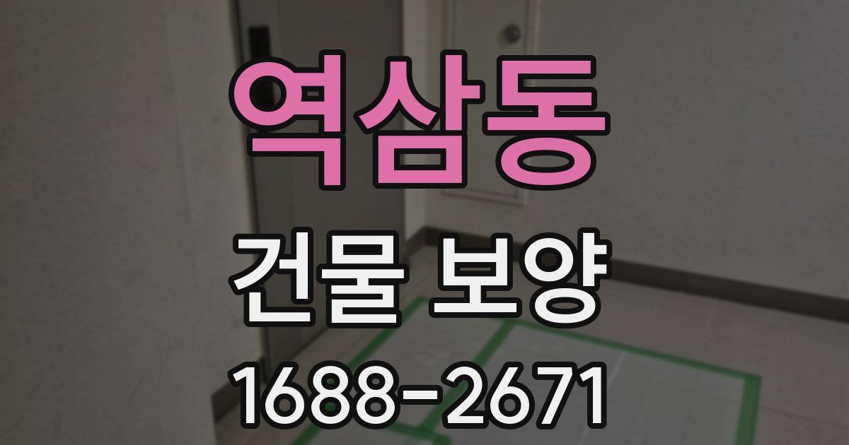 역삼동 건물 보양