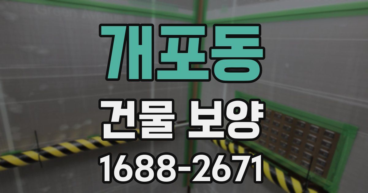 개포동 건물 보양