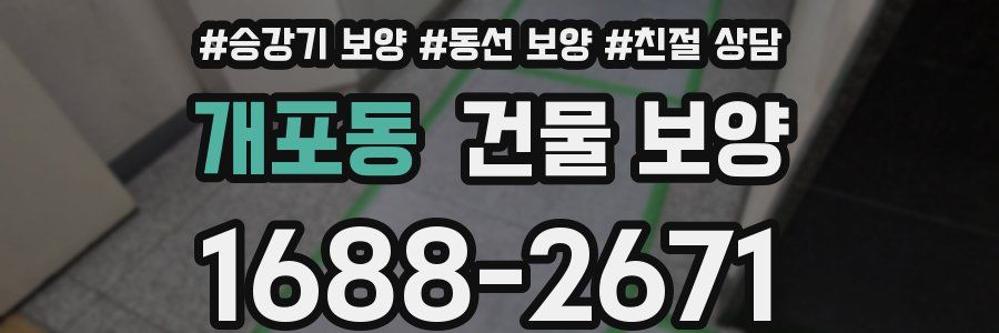 개포동 건물 보양