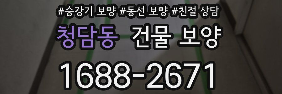 청담동 건물 보양