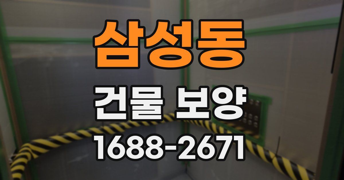 삼성동 건물 보양
