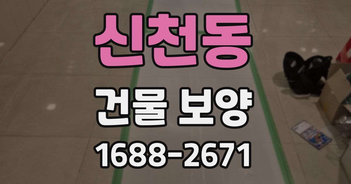 신천동 건물 보양