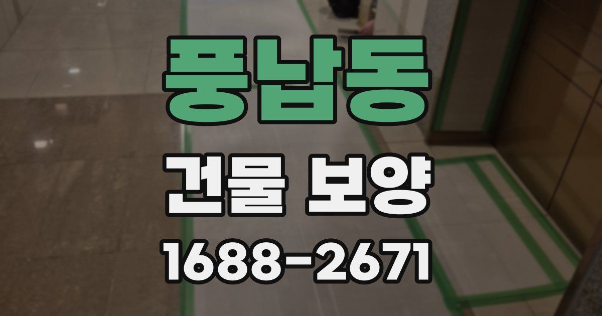 풍납동 건물 보양