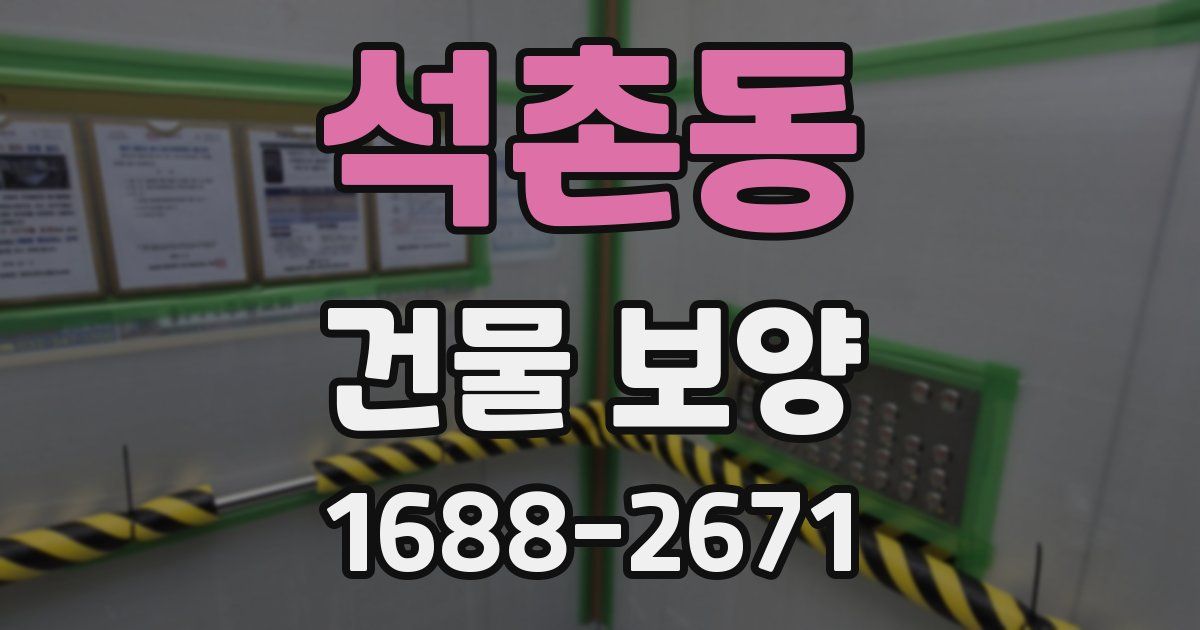 석촌동 건물 보양
