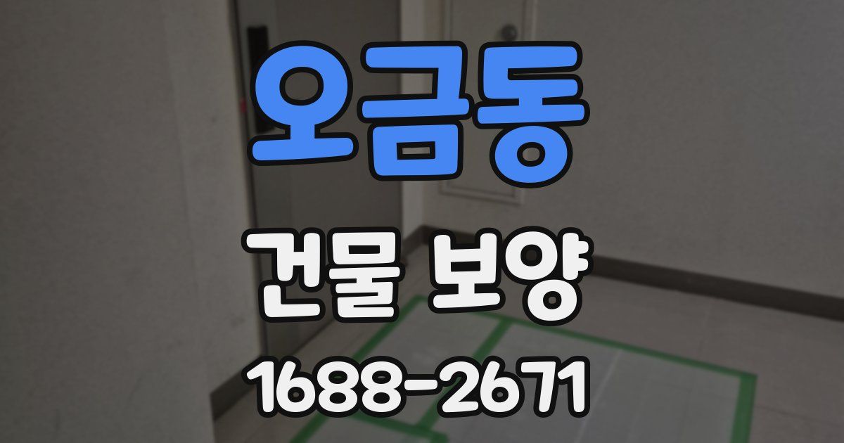 오금동 건물 보양
