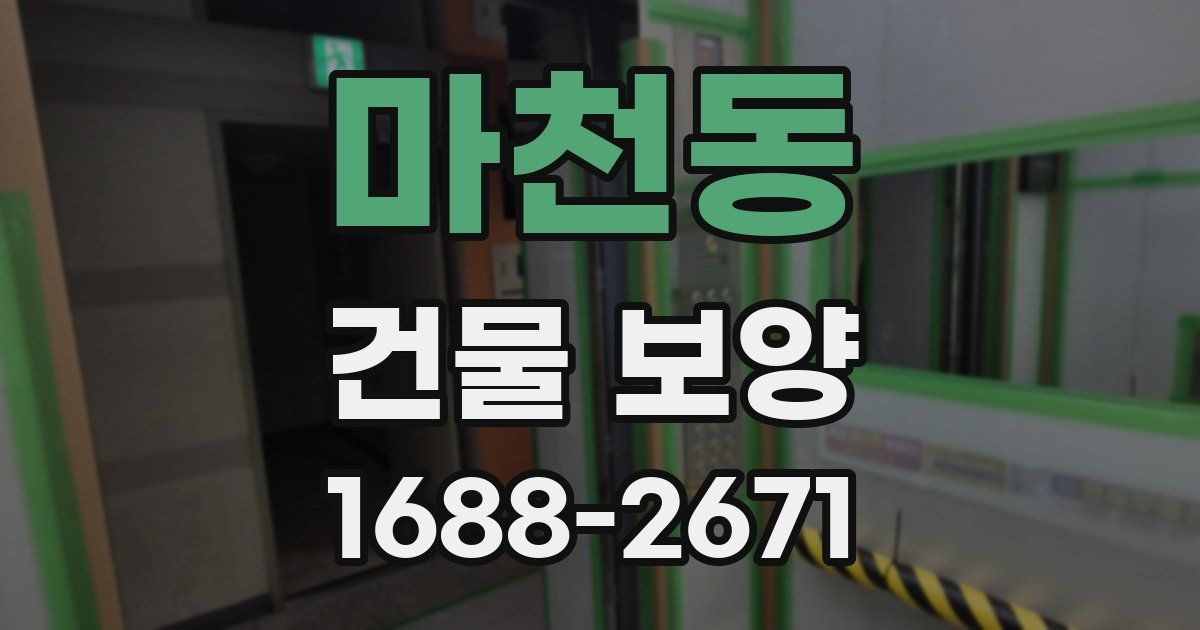 마천동 건물 보양