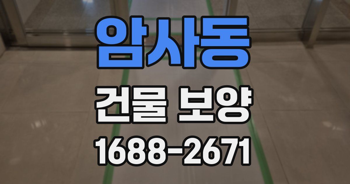 암사동 건물 보양