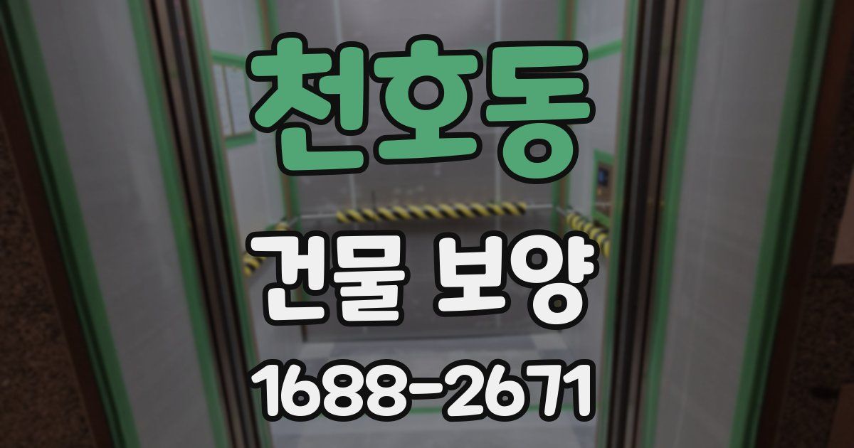 천호동 건물 보양