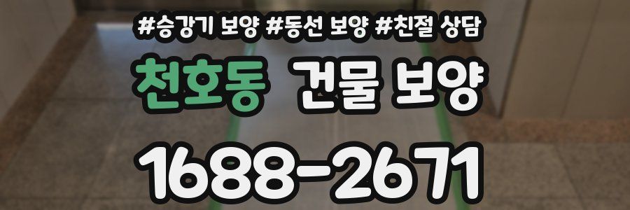 천호동 건물 보양