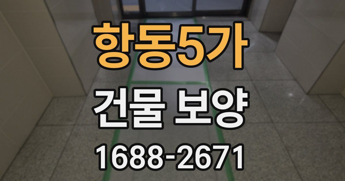 항동5가 건물 보양