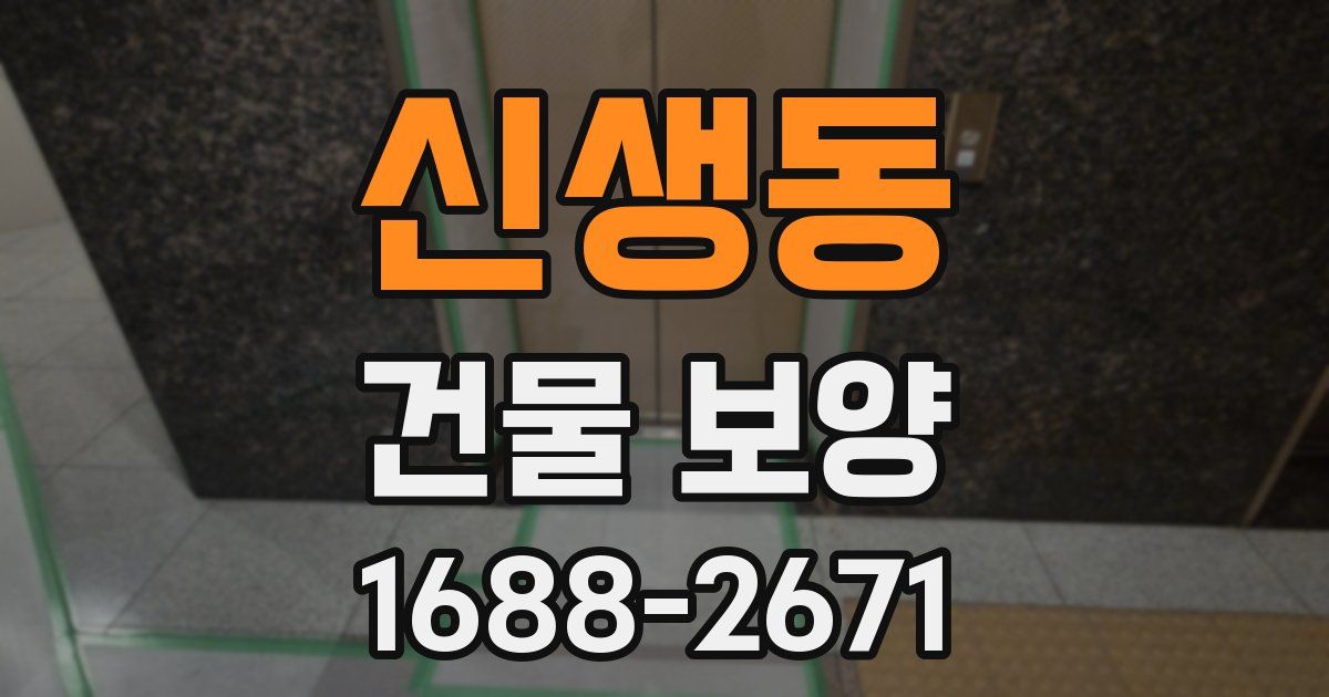 신생동 건물 보양