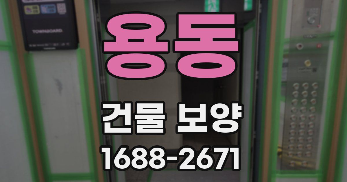 용동 건물 보양