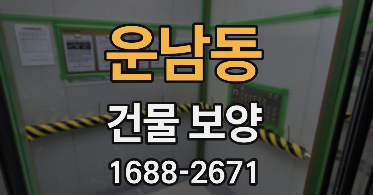 운남동 건물 보양