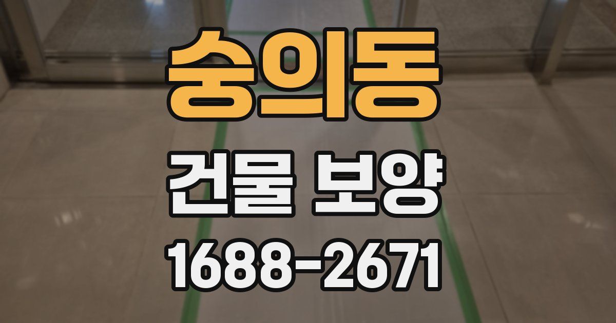 숭의동 건물 보양