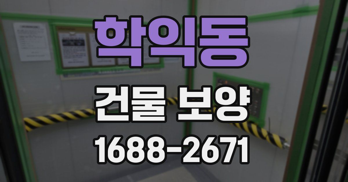 학익동 건물 보양