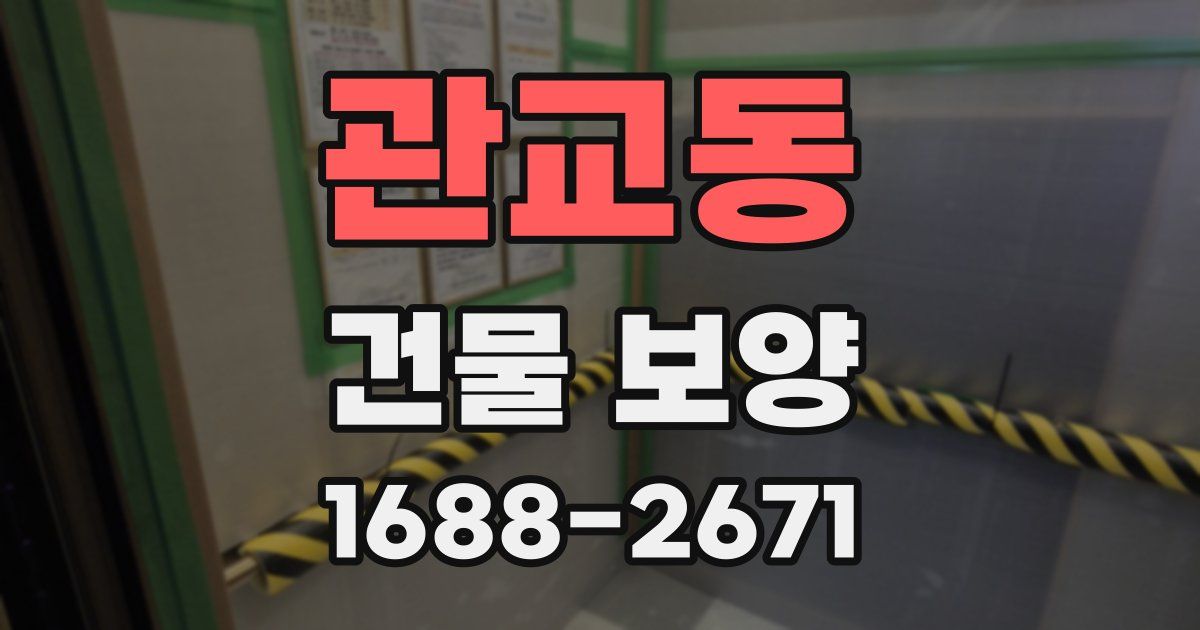관교동 건물 보양