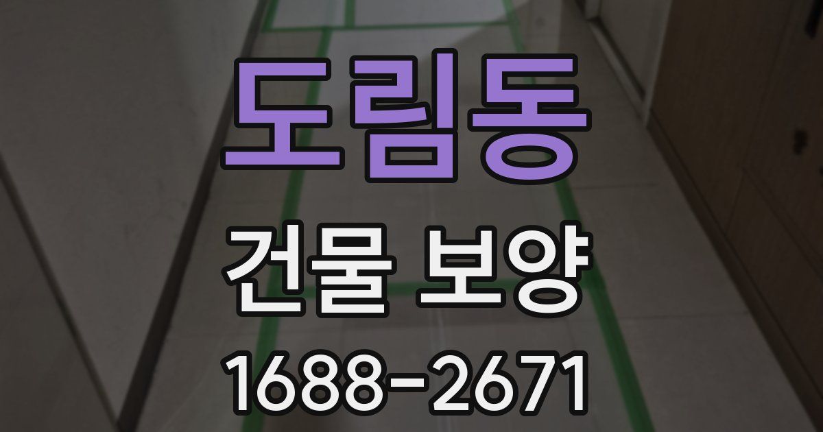 도림동 건물 보양
