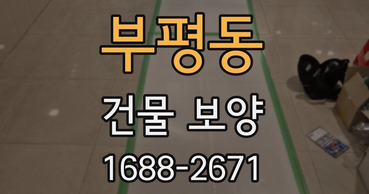 부평동 건물 보양