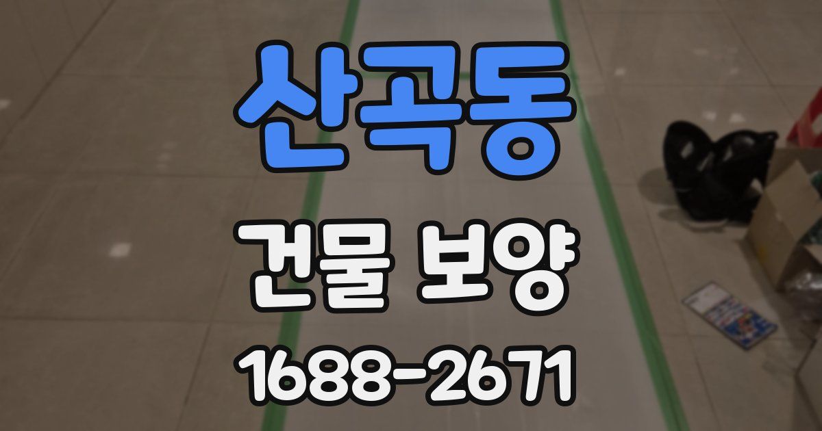 산곡동 건물 보양