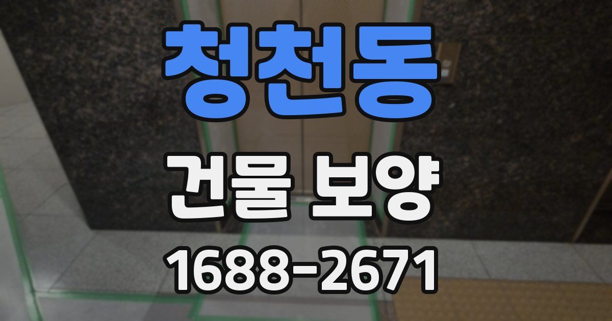 청천동 건물 보양