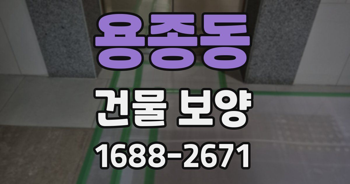 용종동 건물 보양