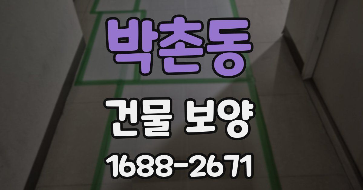 박촌동 건물 보양