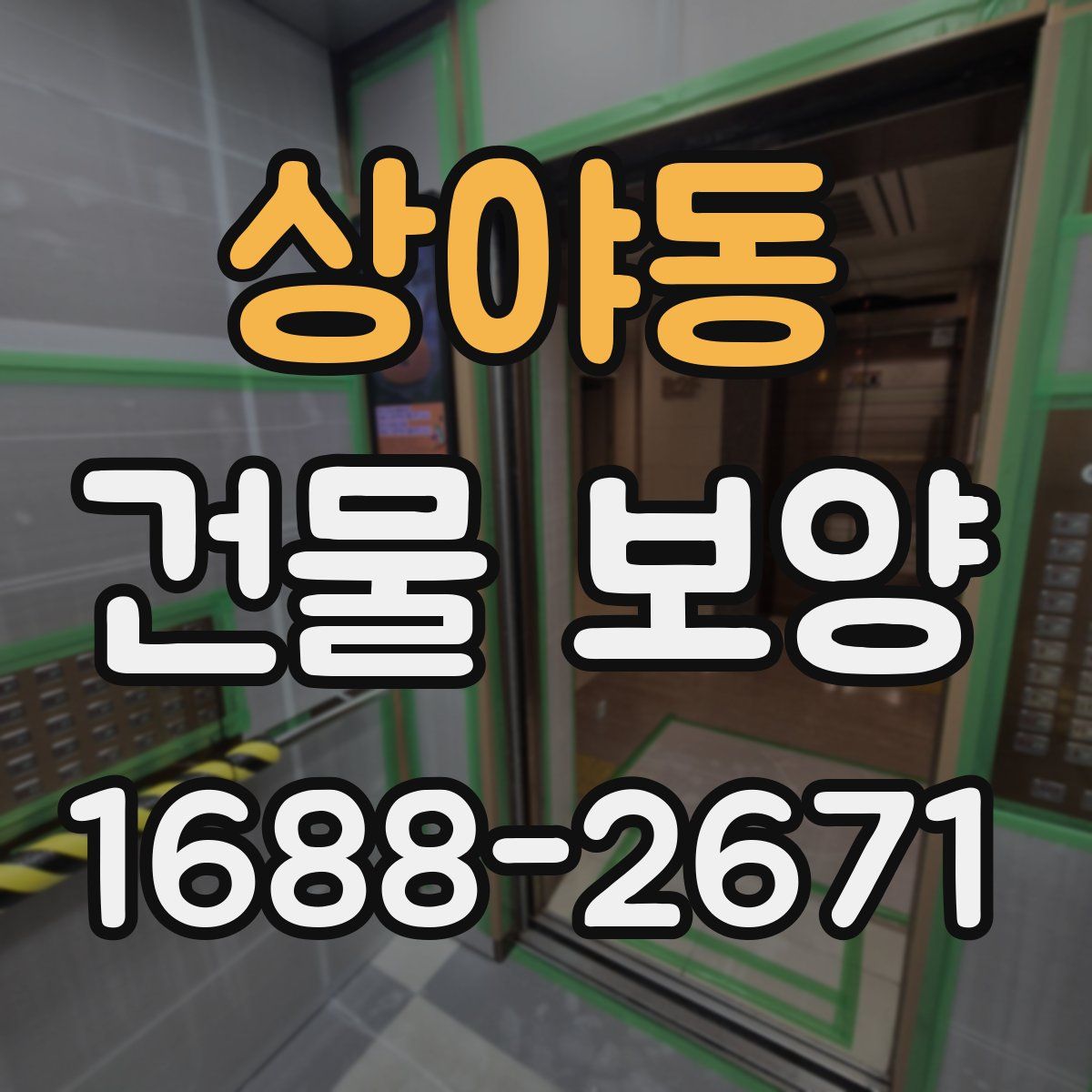 상야동 건물 보양