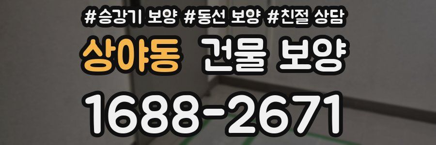 상야동 건물 보양