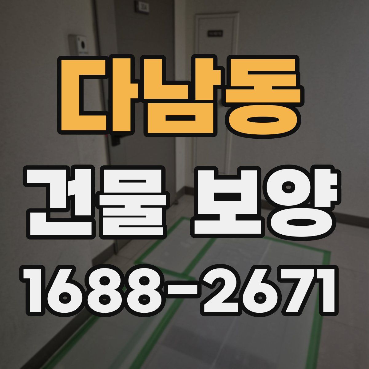 다남동 건물 보양