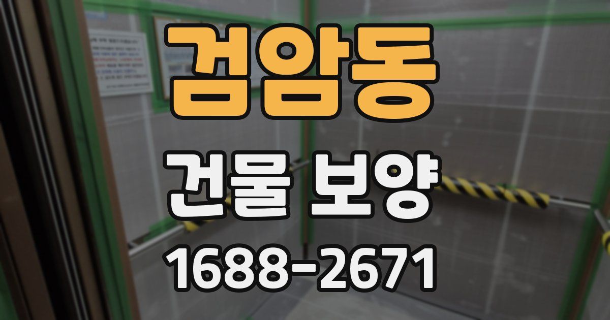 검암동 건물 보양