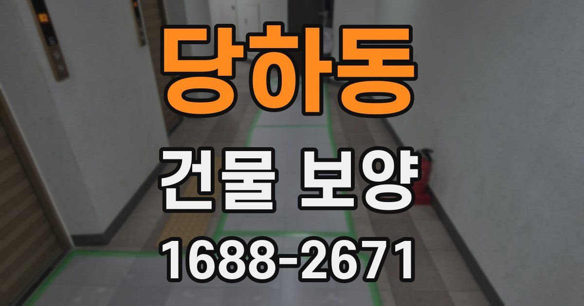 당하동 건물 보양